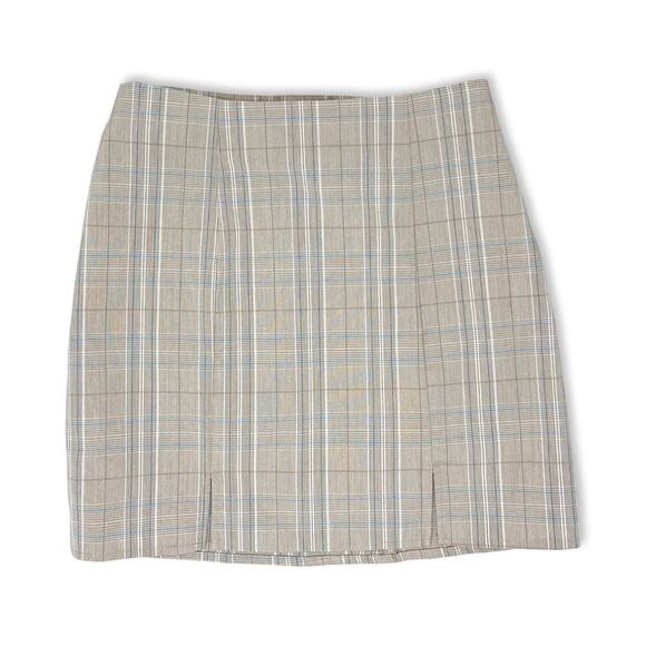 Altar’d State Plaid Pencil Skirt XS Mini High Rise Light Academia NWOT - Picture 1 of 12